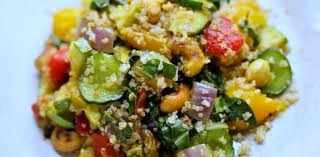 revuelto de verduras con quinoa